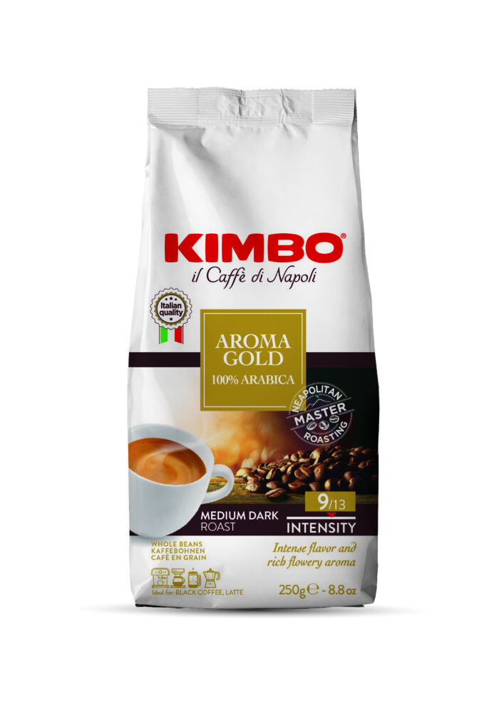 Kimbo Aroma Gold 100% Arabica Beans 250g