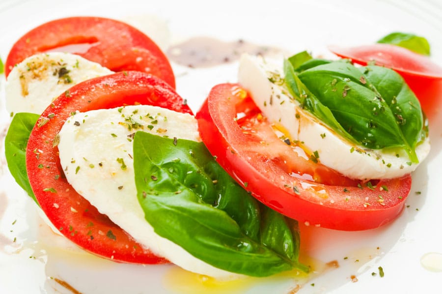 Insalata Caprese - Tomato, Basil &amp; Mozzarella Salad - Campania Wines